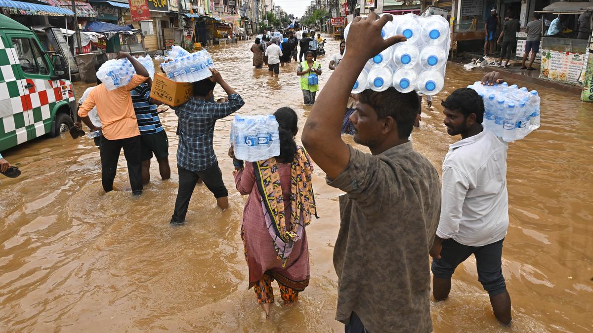 Educational institutions extend helping hand to flood victims in Vijayawada